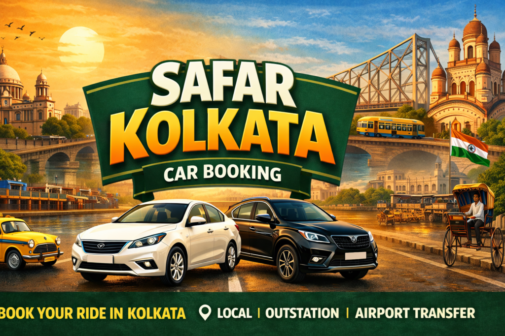 Best Outstation Car Booking from Kolkata | Affordable Cab Service 2025 – Safar Kolkata
