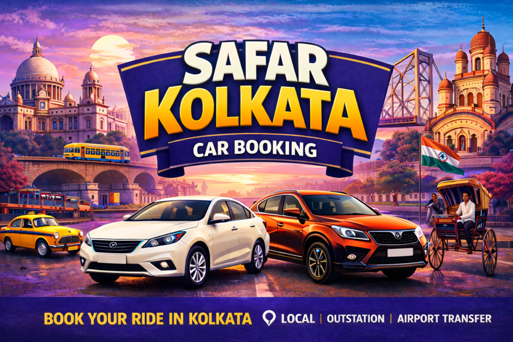 Best Cab Service from Kolkata | Outstation Car Booking, Taxi Hire 2025 – Safar Kolkata